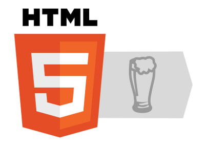 HTML5 beer logo