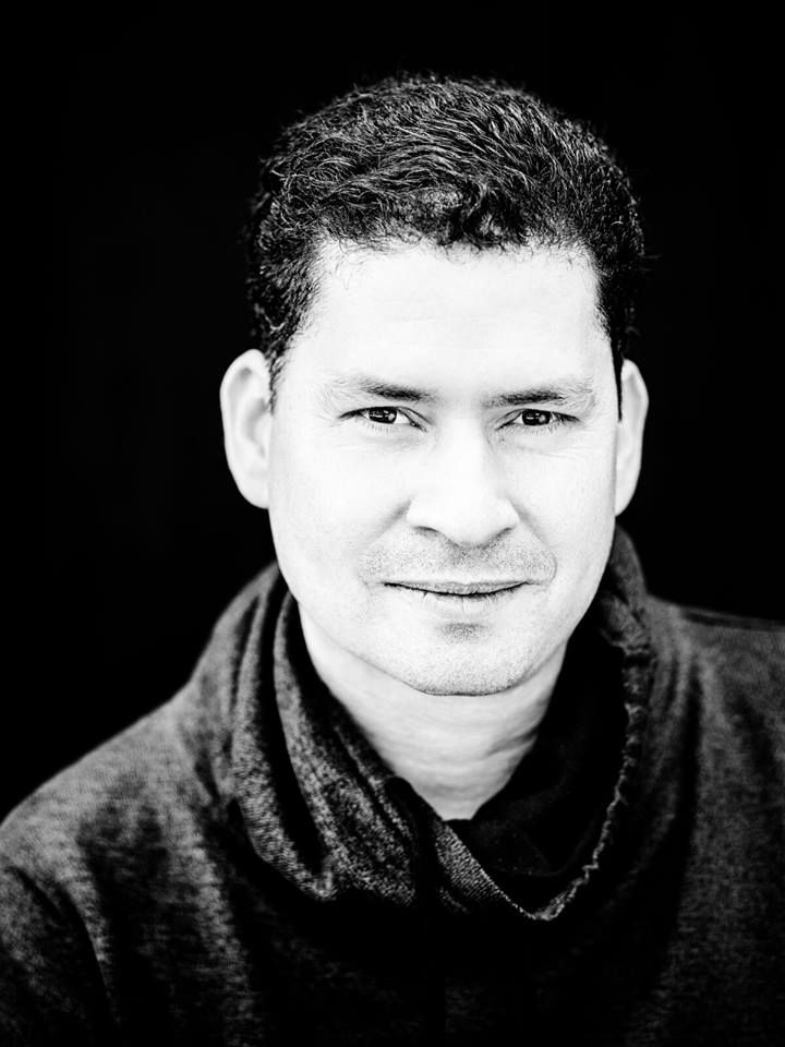 Black-and-white portrait of Stephen Hay